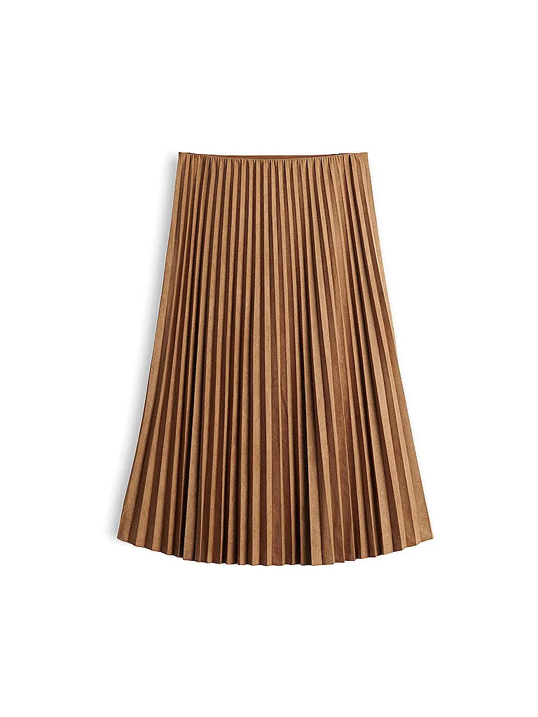 Jupe mi-longue RYHA marron clair 42 - Opus - FashionsVida