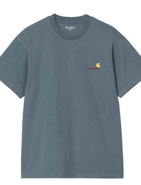 S/S American Script T-Shirt - T-Shirt-kurzarm - blau - Herren - Size: M