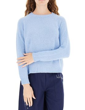 Maglione misto alpaca AZZURRO CHIARO L