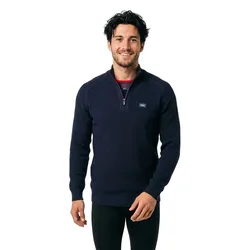 Pull à Demi-zip 26gn491 Oxford Navy Melange M