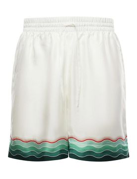 Pantaloncini in seta Montagne Ondulee