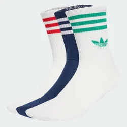 Calzini 3 pairs 3-Stripes 43-45 White / Night Indigo / White