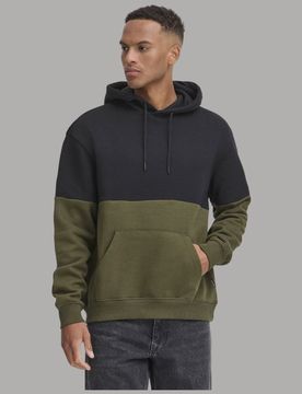 Felpa cappuccio verde e nera JUWAN 20718485