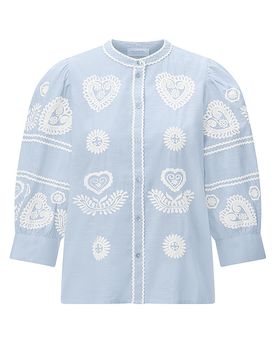 Richroyal Blusa azul claro 36