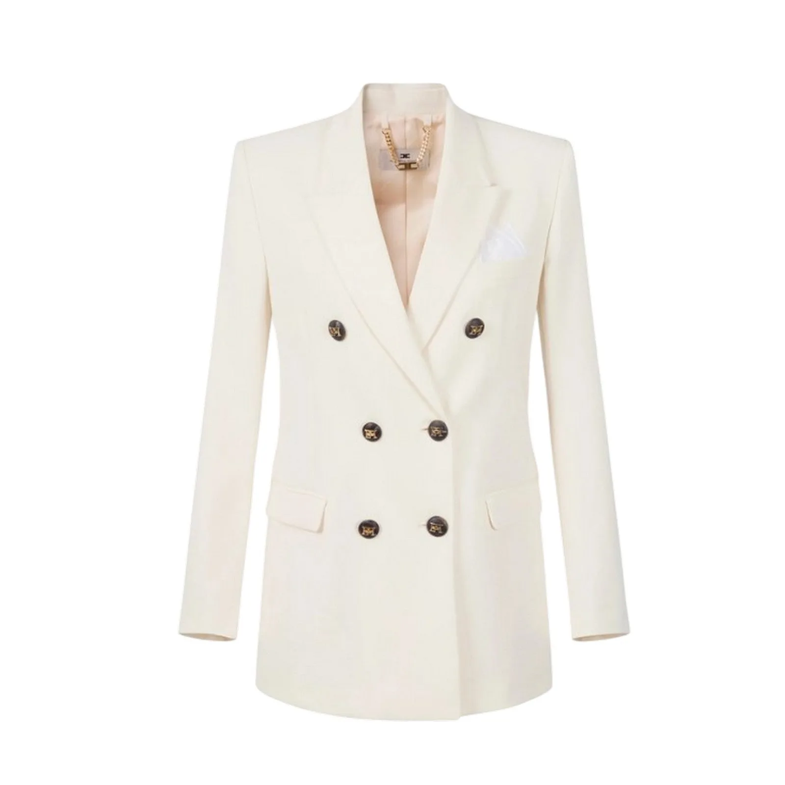 Giacche donna - giacca - bianco - Elisabetta Franchi - FashionsVida
