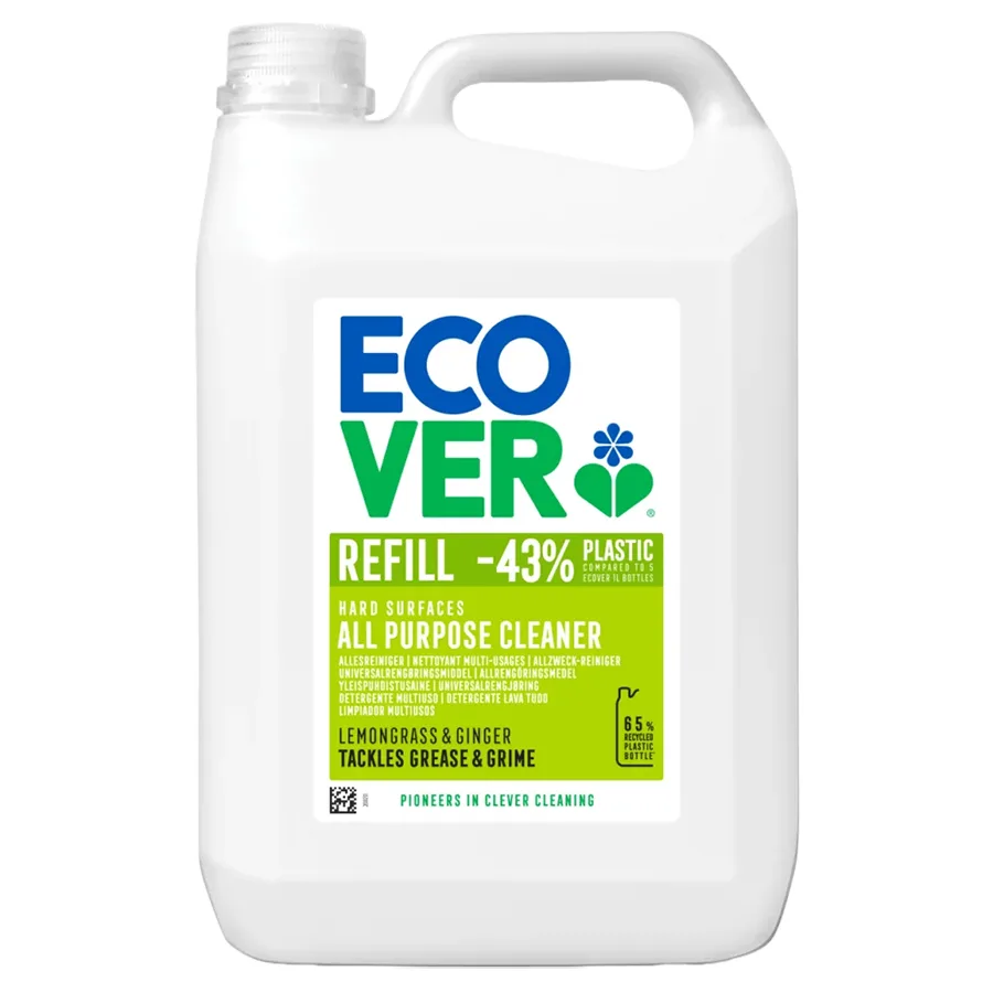 All Purpose Cleaner Refill - Lemongrass & Ginger - 5L - Ecover - FashionsVida