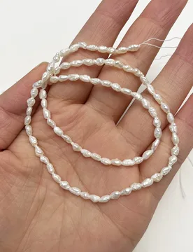 Mm White Rice Natural Freshwater Pearl Small Bead for Jewelry Making DIY Necklace Bracelet Accessories Gift Christmas Women - Aliexpress - FashionsVida