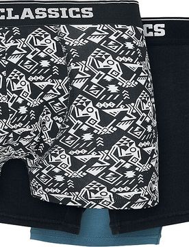 Boxershort-Set - Organic Boxer Shorts 3 Pack - S bis 4XL - für Männer - Größe L - multicolor - Männer - male