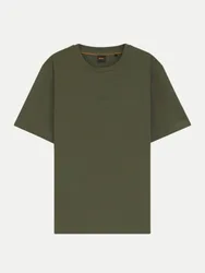 Orange T-Shirt mit Logoprint Grün L