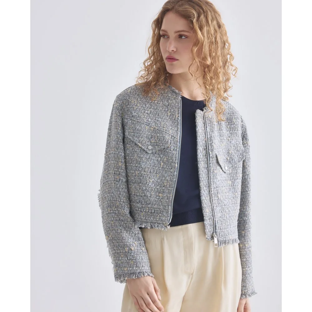 Blazer corta de manga larga - Boss Orange - FashionsVida