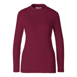 Damen-Pullover, gerippt rot S Damen