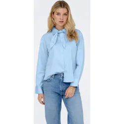 Camisa de mujer manga larga lazo