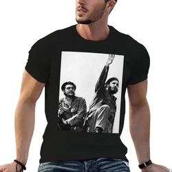 Che and Fidel T-Shirt Simple Line Art Print Tee
