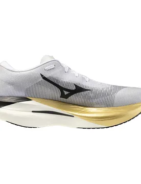 Hyperwarp Pro Running Shoes White / Black / Gold UK 9.5 Men,Women - Mizuno - FashionsVida