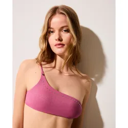 Top de bikini metalizado
