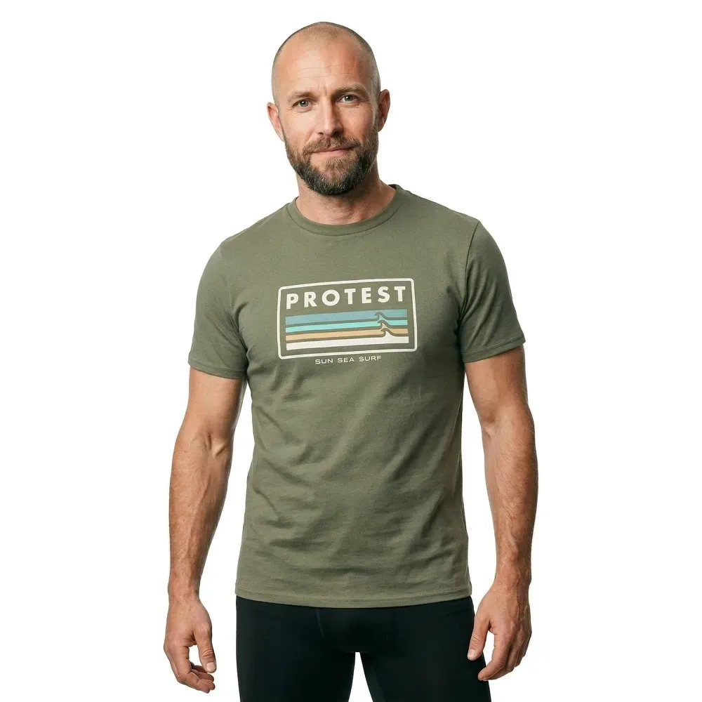 Maglietta A Maniche Corte Barn Artic Green M - Protest - FashionsVida