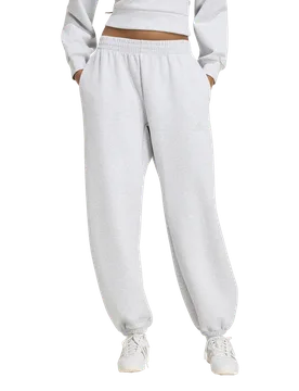 Soft Lux Loose Pants Women Pants - Grey - Size S (8-10) - Poly Mesh - Grey - Size: Small - Adidas - FashionsVida