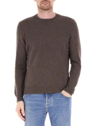 Maglione lana vergine MARRONE 48