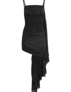 Mugler Draped Cutout Minidress