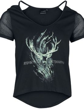 T-Shirt - Expecto Patronum - S bis XXL - für Damen - Größe XXL - schwarz - EMP exklusives Merchandise! - Frauen - female