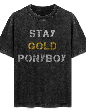 Stay Gold Ponyboy T-Shirt Plus Size Outdoor Casual Top - Aliexpress - FashionsVida