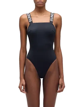 Costume Da Bagno Marylin Logo Elastic One-piece Black XS