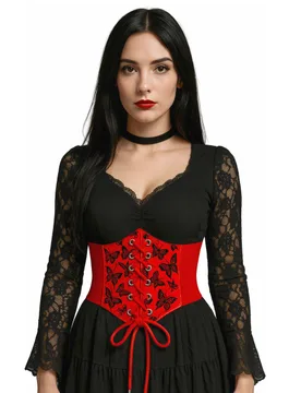 Rotes elastisches Korsett mit Schmetterlingsmuster - FIESTAS GUIRCA, S.L. - FashionsVida