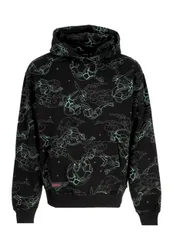 Felpa Cappuccio Uomo Rayquaza Pattern Hoodie Black