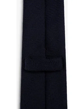 Corbata de hombre de lana con diseño espiga - Scalpers - FashionsVida