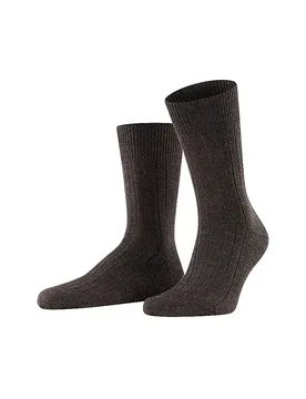 Socken TEPPICH IM SCHUH dark brown mel. braun 41/42 herren - Falke - FashionsVida