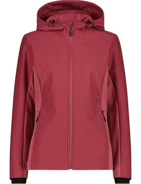 Woman jacket fix hood chaqueta softshell mujer Rosa (40) - CMP - FashionsVida