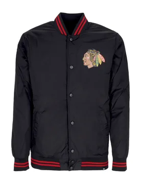 Giubbotto Bomber Uomo Nhl Drift Track Jacket Chibla Jet Black - 47 BRAND - FashionsVida