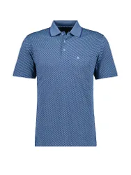 Ragman Polo JAQUARD blu 4XL