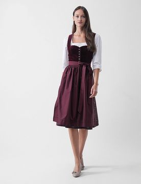 Wenger Dirndl ELLA rojo oscuro 34