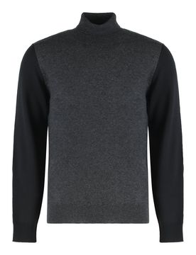Two-Tone Wool Crewneck