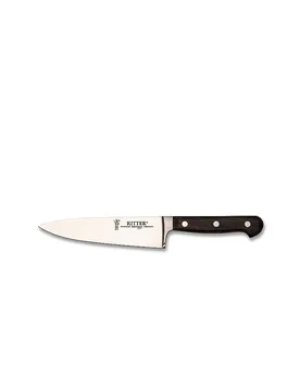Coltello da cuoco 16cm CLASSIC OAK Räuchereiche marrone - Ritter - FashionsVida