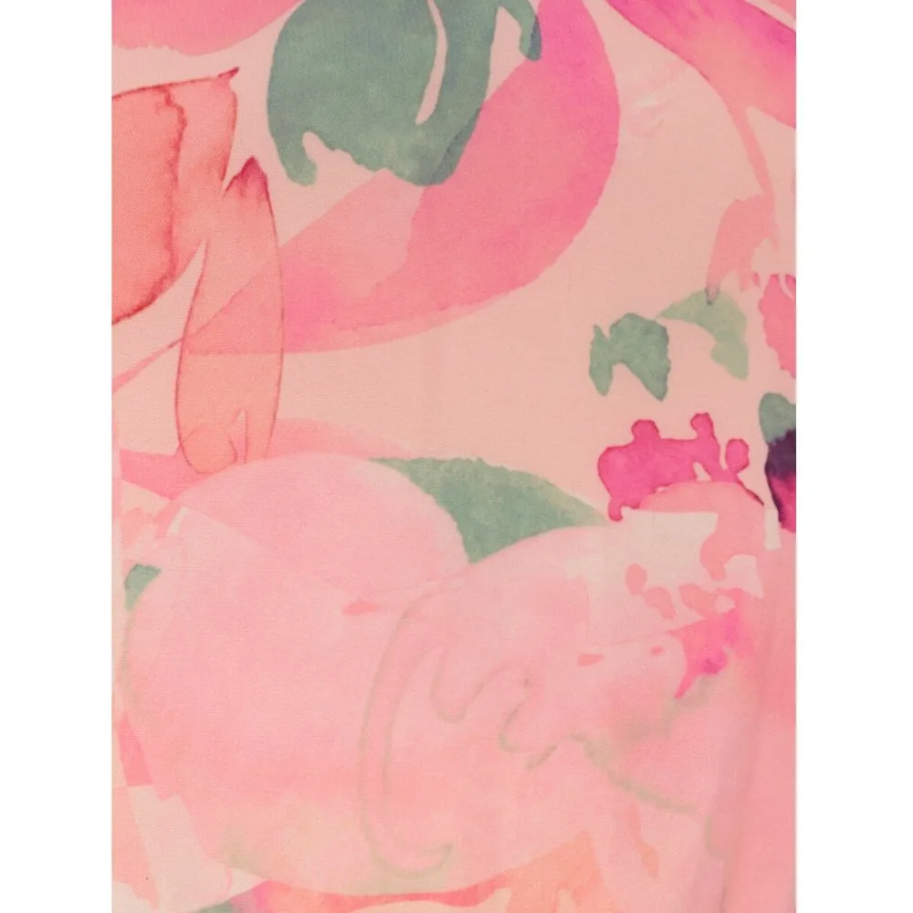Vestido floral de cuello halter - Adrianna Papell - FashionsVida