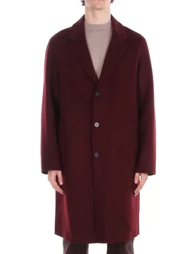 Uomo cappotto b6f0022 fu39m cappotto melanzana - AMARANTO - FashionsVida
