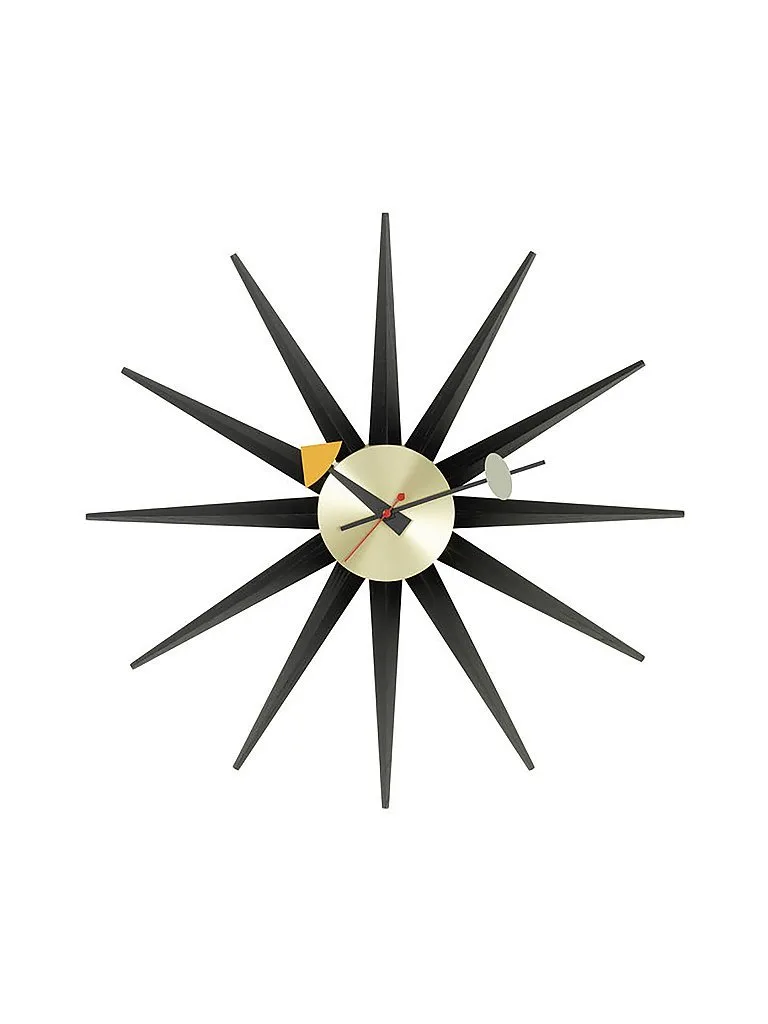Orologio da parete Sunborst Clock 47cm (Ottone/Nero) nero - Vitra - FashionsVida