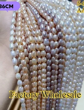 MmAAAA Hot Sale Natural Freshwater Pearl Spacer Bead Rice Lustrous Purple White Jewelry Make DIY Necklace Bracelet Women Gift - Aliexpress - FashionsVida
