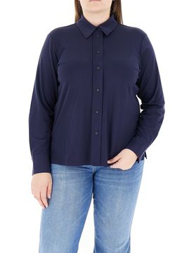 Camicia misto viscosa BLU NAVY L