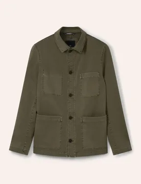 Baumwoll Hemdjacke, normale Größen#untersetzte Größen, Farbe Grün, 52, atmungsaktive Baumwolle bequem, da elastisch Herren - Walbusch - FashionsVida