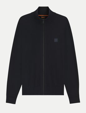 Orange Strickjacke Kanozip Schwarz XXL