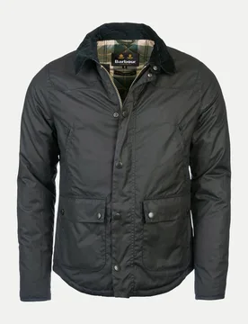 Barbour Wachsjacke Reelin Schwarz M - Barbour - FashionsVida