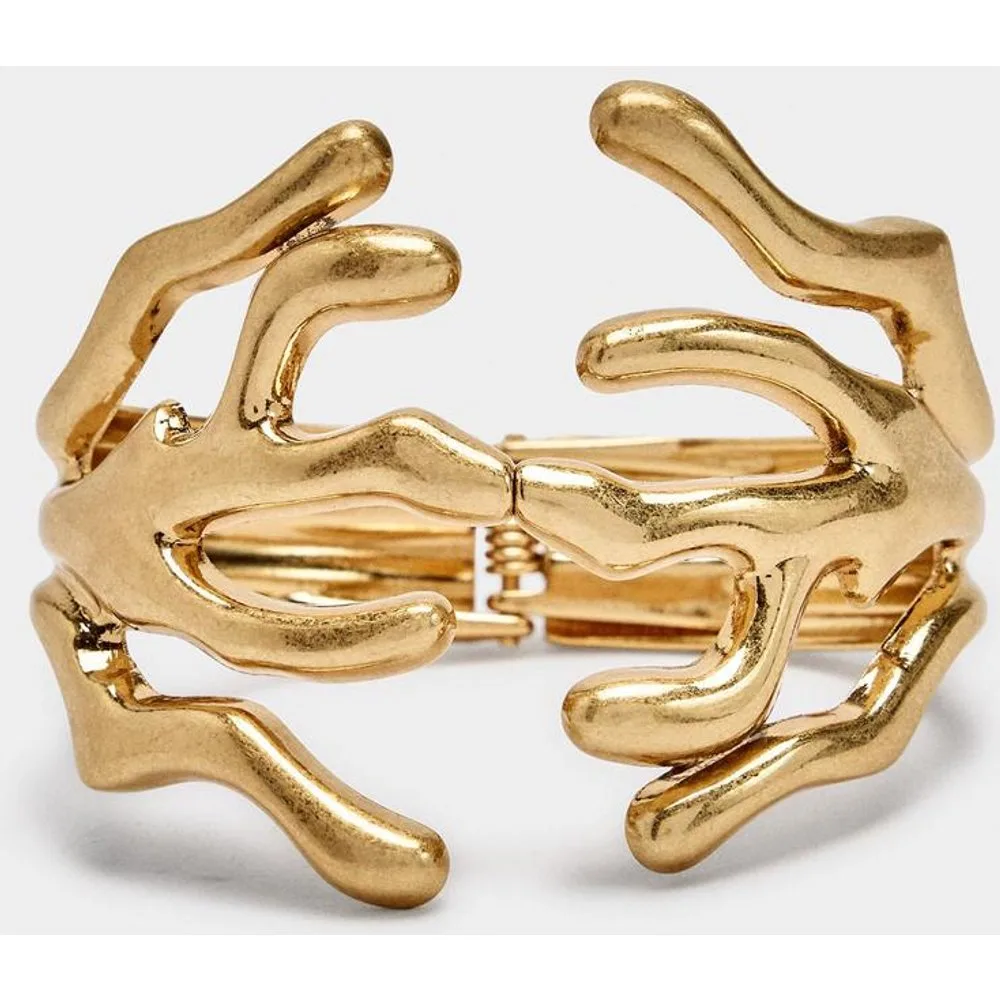 Pulsera rígida abierta geométrica - Parfois - FashionsVida