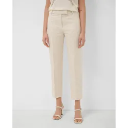 Pantalón de mujer recto jacquard floral