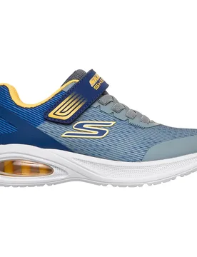 Sneaker Microspec Max Advance Squad Pacer Charcoal Textile / Synthetic / Navy Yellow Trim EU 35 - Skechers - FashionsVida