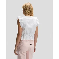 Regular Ruffle Sve Shirt Bright White Größe S female