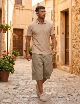 Shorts baggy in cotone - grigio medio