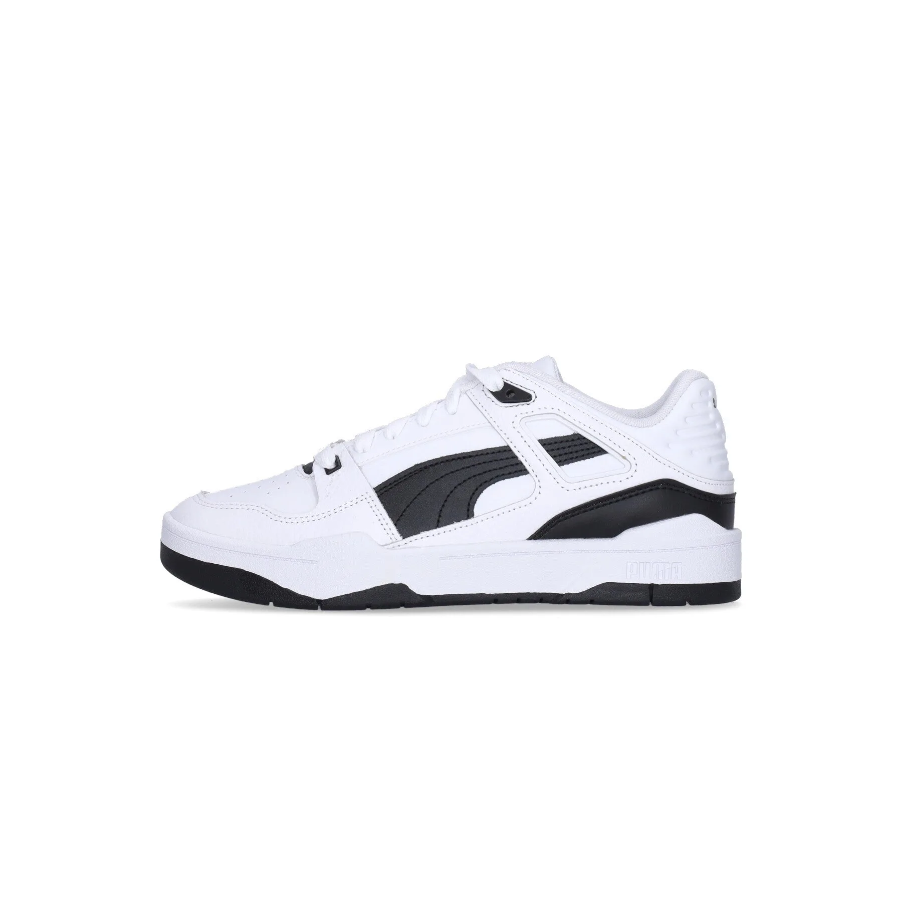 Scarpa Bassa Uomo Slipstream Leather White/black - Puma - FashionsVida